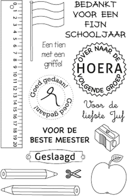 Marianne Design Stempel School stempel - Nederlands  CS0909