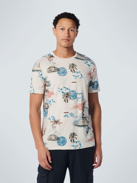 No Excess Mannen Ronde Hals T-Shirt Beige XL