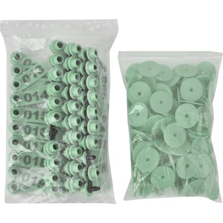 1-100 Nummer Plastic Vee Oor   Dier   voor Geit Schaap   (Oranje)