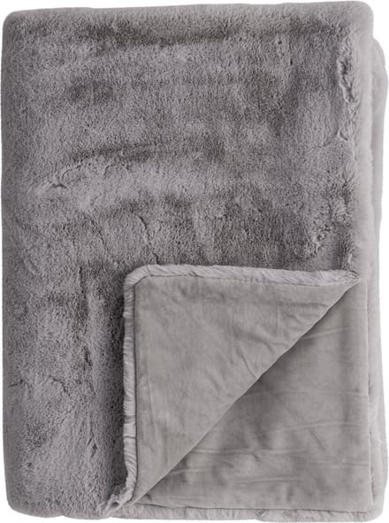Linen & More - Plaid 'Portland' (130cm x 200cm, Light Grey)