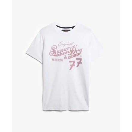 Superdry - Leather & Boot Co Script T-shirt - Heren - T-shirts