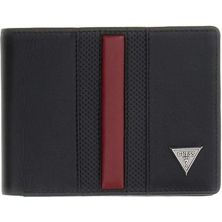 GUESS Leren portemonnee Torino Bifold Wallet Black zwart