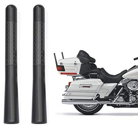 Motorfiets Koolstofvezel Antenne Mast 2-Pack - Hoge Kwaliteit Radio Signaal Ontvangst