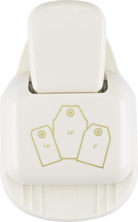 Vaessen Creative Pons - 3 in 1 Label Pons - 3,8 - 5,1 - 6,4 cm - Klassiek - Ivoor
