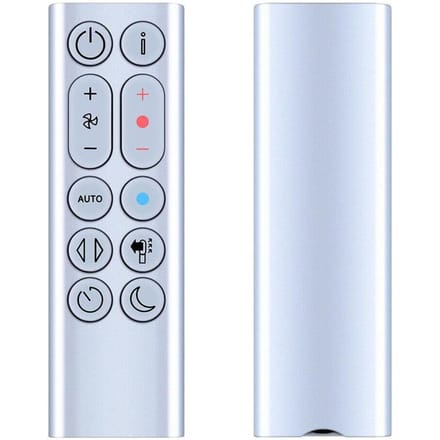 Ventilateur Chauffant Chaud et Froid Télécommande Pour Dyson HP04 HP05 HP06 HP09, Argent white