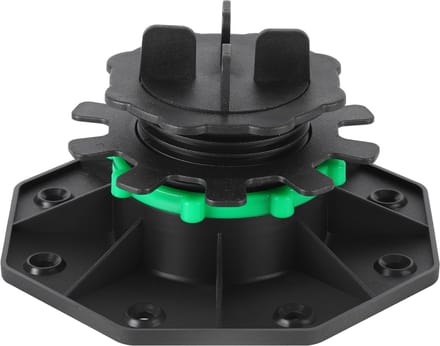 Terrasdragers Set 10pcs 42-60mm - met afstandhouder & borgring - Antislip drainageontwerp - Eenvoudig te installeren