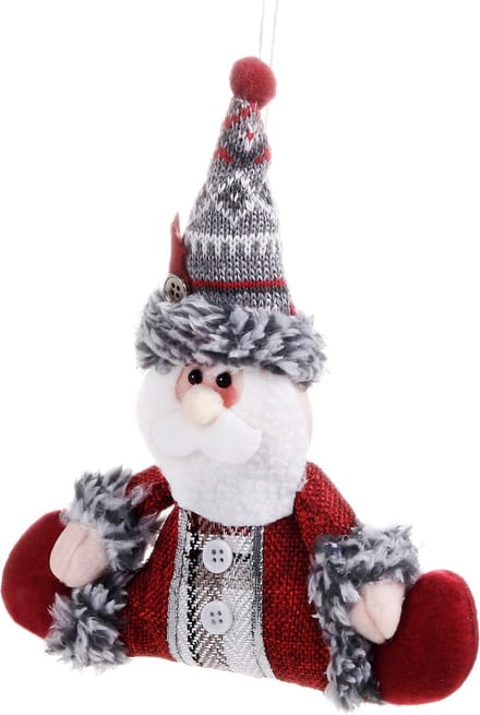 Springos Kerstversiering | Kerstdecoratie voor binnen | Kersthanger | Kerstman | 15cm | 1 stuk