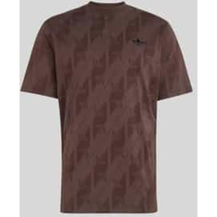 regular fit t-shirt van puur katoen met all-over logomotief