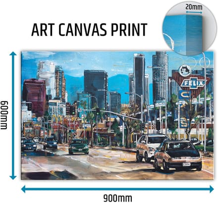 Los Angeles city canvas schilderij 90x60 cm