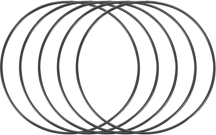 sourcingmap 5 Stks Zwart 80mm x 1.5mm Nitril Rubber O Ring NBR Olie Afdichting Grommets