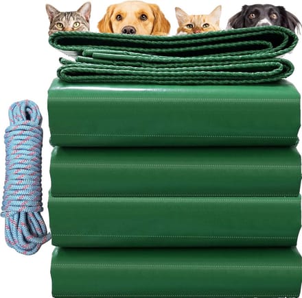 Zwaar PVC Dekzeil 3x4m 520g/m² Waterdicht Grondzeil Groen HD