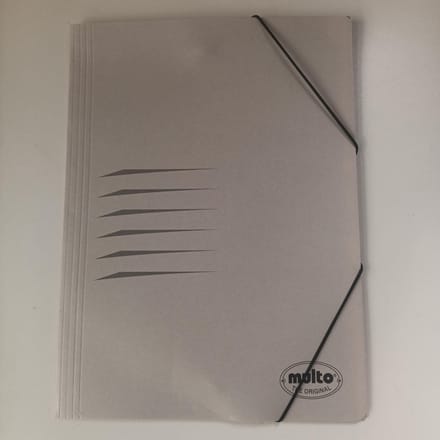 Multo Elastomap Grijs Karton Met Elastieken 5730024 FSC C005048 5 Stuks