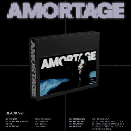 JISOO - [AMORTAGE] Mini Album EXCLUSIEVE Editie Black