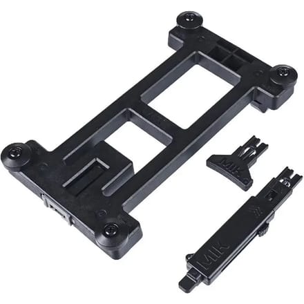 Basil Afsluitbare adapterplaat voor fietsaccessoires - zwart - 15x9x1 cm