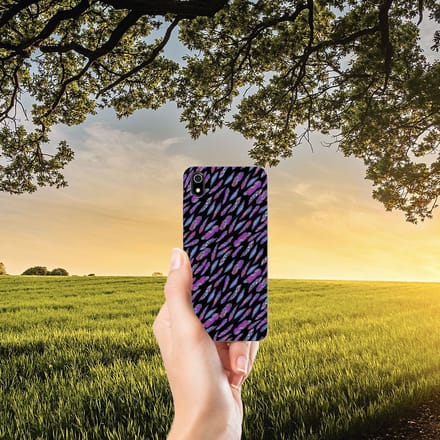Xiaomi Redmi 7A TPU bumper Feathers Color