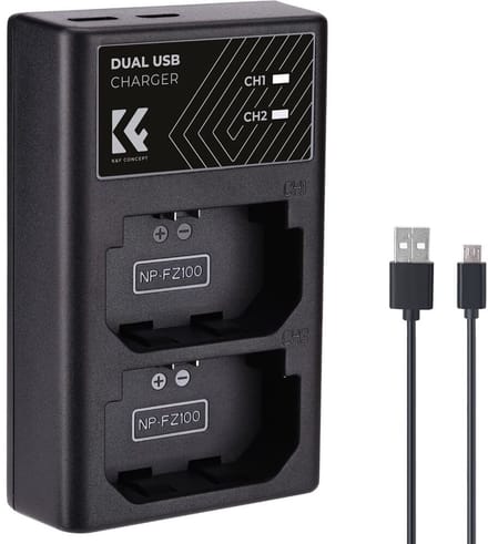 K&F Concept Dubbele batterijlader Sony NP-FZ100