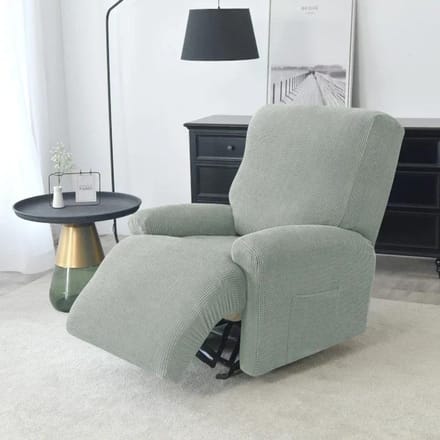 Housse de fauteuil inclinable extensible 1 place, housse de canapé en polaire élastique, housse de fauteuil relax, protection de meubles