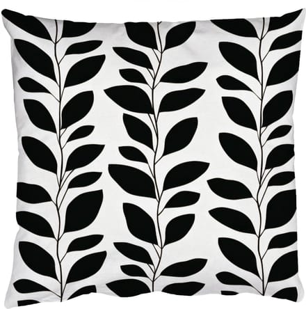 Sierkussens - Kussentjes Woonkamer - 60x60 cm - Botanisch - Dessin - Zwart - Beige