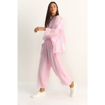 Hoge Taille Wijde Pijpen Twee-Delige Set