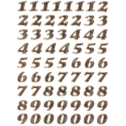 Etiket HERMA 4193 8mm getallen 0-9 goudfolie 64 stuks