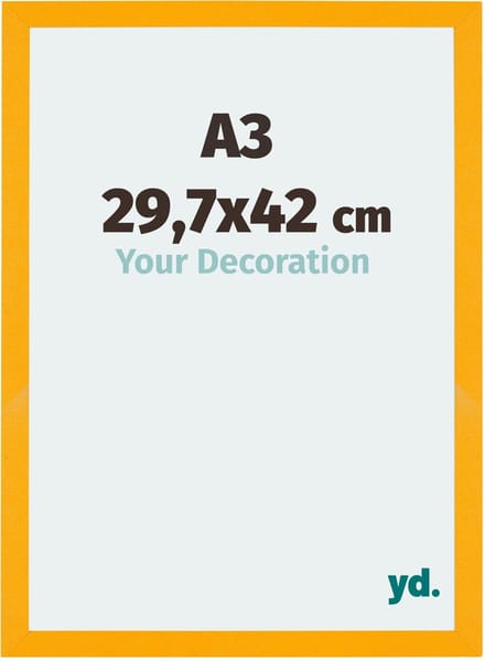 Your Decoration - Fotokader A2 29,7x42 cm - MDF - Geel - Mura