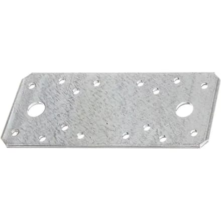 Alberts Verbindingsplaat - Verzinkt Staal - 133x55x2,5mm