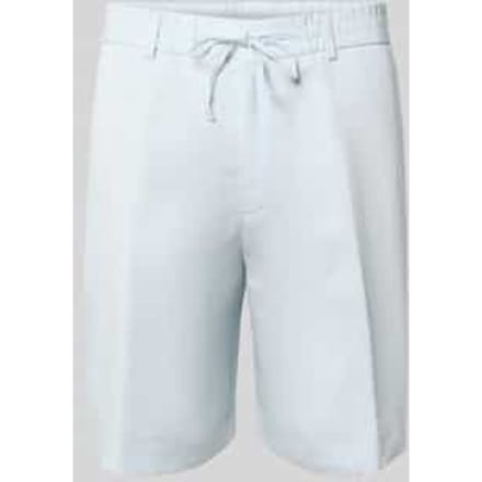 Regular fit bermuda van mix van lyocell en linnen model 'C-Peter-RDS-S-263'