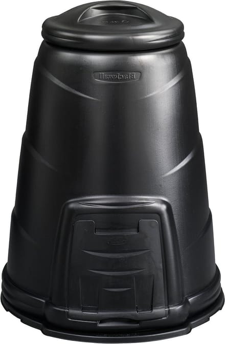 Compostbak - Composteerbak Tuin - Compost Maken - Winddicht Deksel - 220 Liter - Zwart