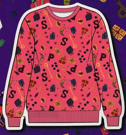 Sint - Sinterklaas - trui - 104/110 - sweater - De grote sinterklaasfilm - Roze