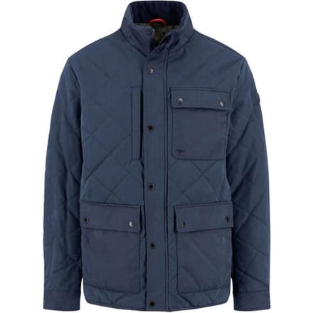 Fynch-Hatton Quilted Diamond Texture Fieldjacket Dark Navy / male