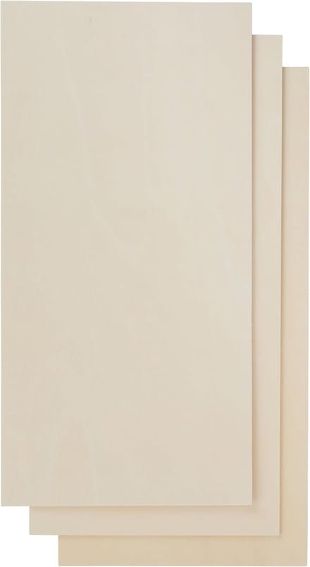 Multiplex Plaat Helder 3 mm Dikte Ca. 25x50 cm voor Figuurzagen