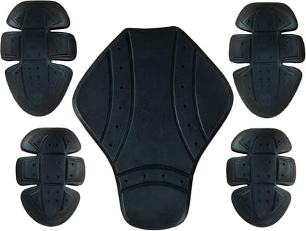 Motorprotector Set - Beschermers Jas - Veilig Rijden - CE Getest - Schouder Elleboog Rug - Zwart