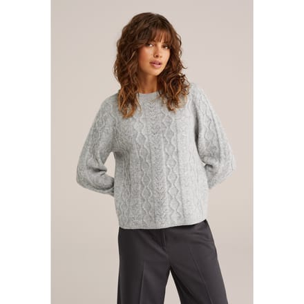 WE Fashion Knitted Pullover Light Grey Taglia: L | Maglioni a maglia Outlet | Donna | Grigio
