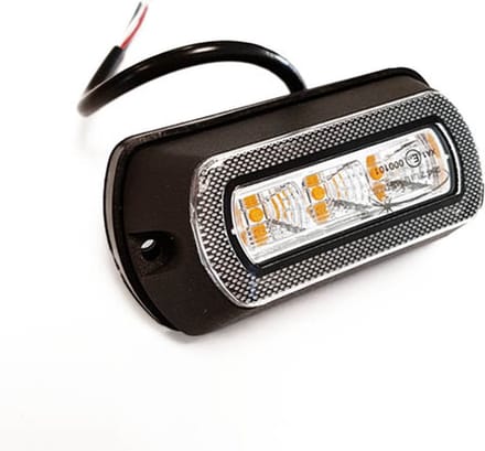 LED strobe lamp oranje 91x48mm - 10/30V