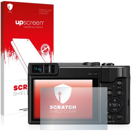 upscreen - Screenprotector voor Panasonic Lumix DC-TZ91 - Folie Beschermfolie transparant