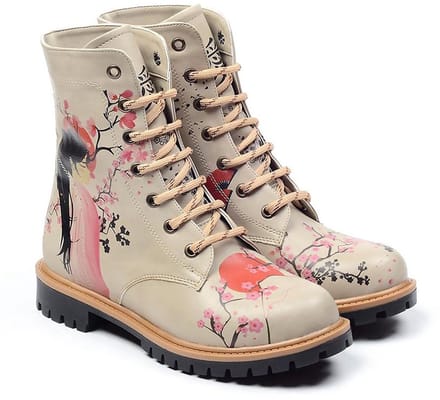 GOBY Sakura Geisha Laarzen – Handmade – Vegan Leer – Dames – Maat 36