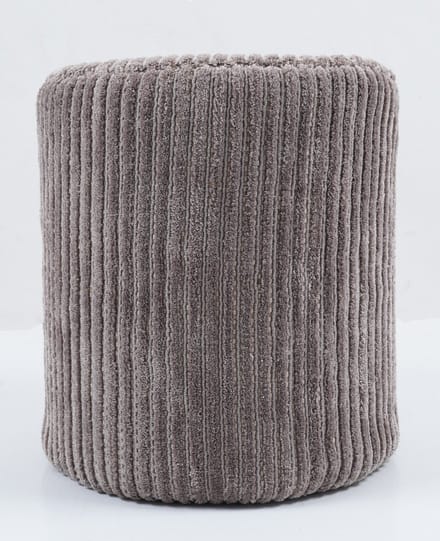 Poef Ribbed Beige - Giga Living