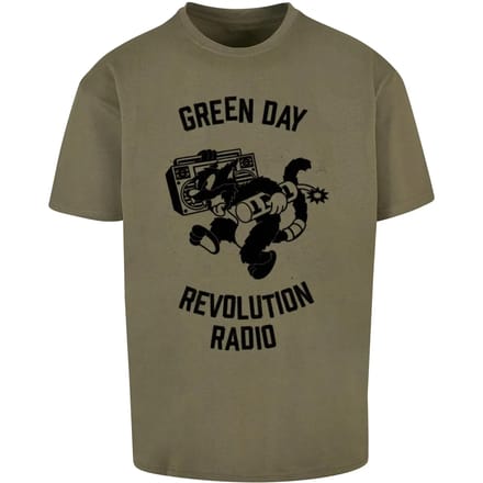 Merchcode T-Shirt Green Day Revolution Radio Oversize Tee MC1149 Olive-S