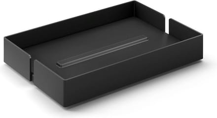 Zack zeepschaal Potes zwart rvs - staand - 40537