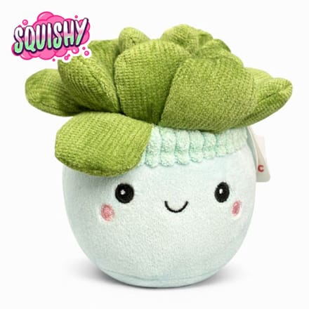 Plant (Blauw) Squishy Pluche Knuffel 15 cm