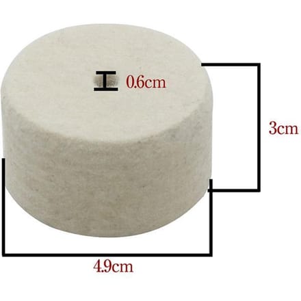 Hoge Kwaliteit Vilt Pad voor Bassdrum Pedaal Beater Percussie Instrument Accessoires white