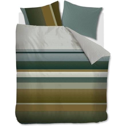 Beddinghouse Rhys dekbedovertrek - Tweepersoons - 200x200/220 cm - Groen