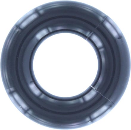 Acryl Smooth Segment Ring piercing Zwart - 8 mm