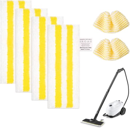 Dailygoods - Set van 6 Vervangende Microvezeldoeken voor Kärcher Stoomreiniger