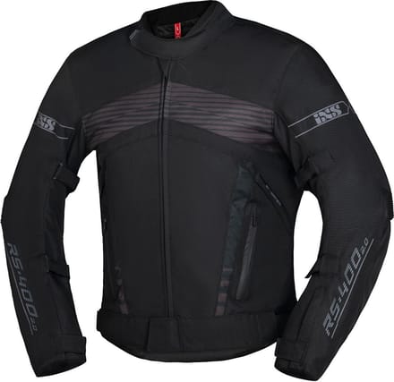 IXS RS-400-ST 3.0 Waterdichte Zwart Textiele Motorjas - Jas