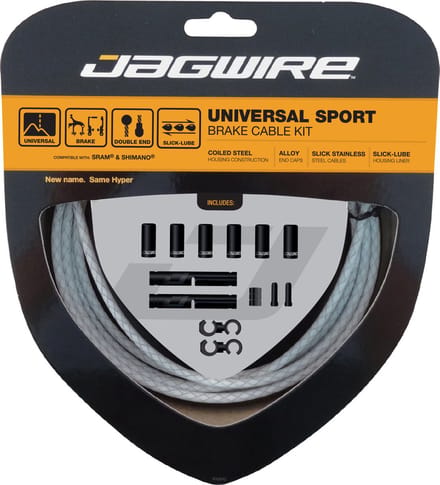 Universal Sport Brake Kit - Braided White