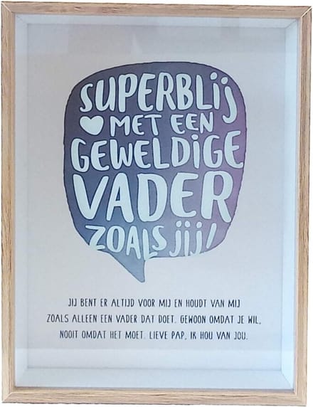 Wonderful Deco decoratie venster "Vader"