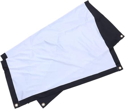Projectiescherm - Filmscherm - Thuisbioscoop Creëren - Kreukvrij Polyester - 3 x 3 Meter - Wit