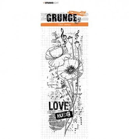 Studio Light Clear Stamp Klaprozen 210x74 mm