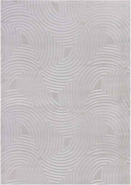 Flycarpets Cara Modern Japandi Duna Vloerkleed - Zilver - 200x290 cm